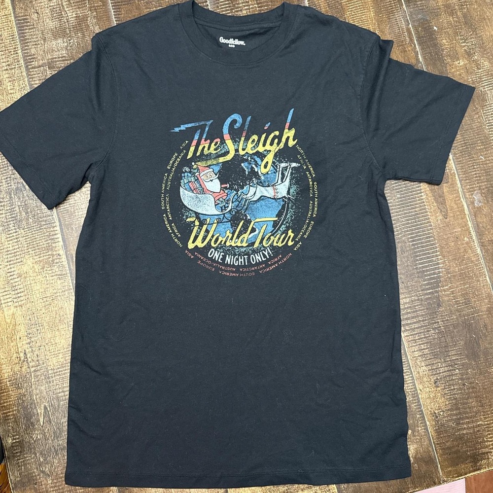 Goodfellow & Co The Sleigh World Tour black T-shirt